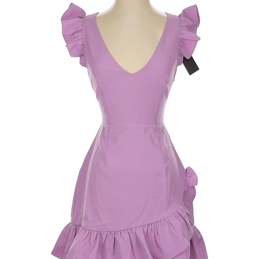 NWT DO+BE Lavender Ruffle Cocktail Dress